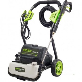 Мойка высокого давления электрическая GREENWORKS, 2800 Вт, 160 бар Мойка высокого давления электрическая GREENWORKS, 2800 Вт, 160 бар
